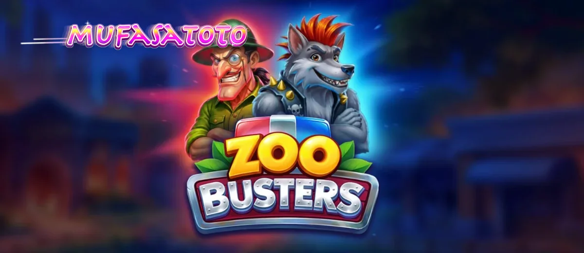 Tampilan visual slot Zoo Busters dengan karakter hewan punk-rock